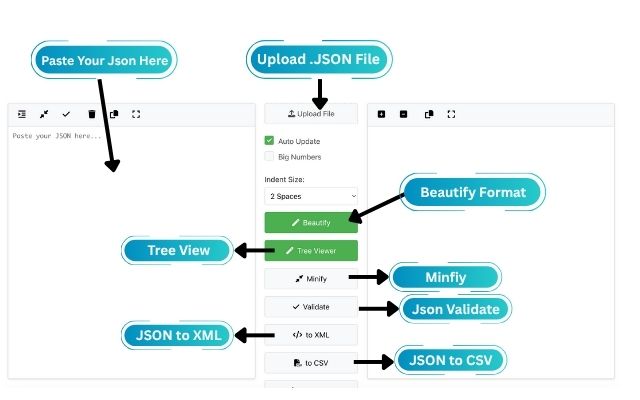 JSON Tool Features