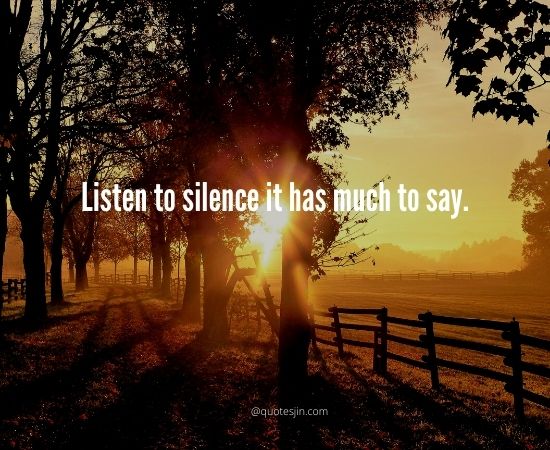 Silence Quotes