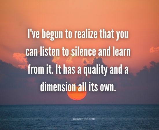 Silence Quotes