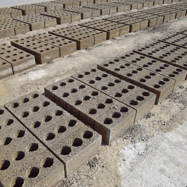 cinder block wall